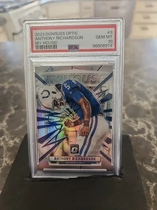 2023 Panini Donruss Optic - My House! Anthony Richardson #3 Silver Prizm (RC) - Picture 1 of 2