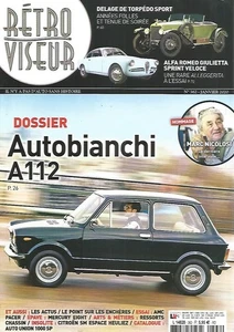 RETROVISEUR N°362 AUTOBIANCHI A112 / DELAGE TORPEDO / ALFA ROMEO GIULIETTA - Foto 1 di 2