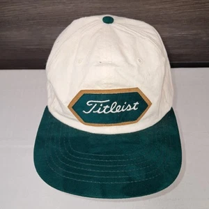 Vintage Titleist Mütze weiß hergestellt in den USA Texace Golf Trucker Texace Riemen hinten selten - Bild 1 von 12