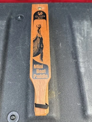Vintage Quaker Boy Mini Boat Paddle Turkey Call Wood - Image 1 of 4