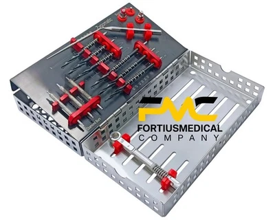 Kit de implante dental cigomático JDZygoma 14 piezas - Juego de taladros quirúrgicos recubiertos de titanio Foto 1 de 4