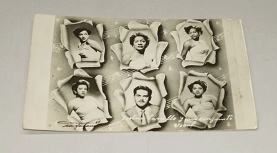 CIRCA 1930S - 1940S RPPC FOTO REAL POSTAL AFROAMERICANA ARTISTAS NEGROS Foto 1 de 3