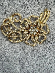 Nolan Miller Brosche signiert Strass große große Blume - Bild 1 von 8