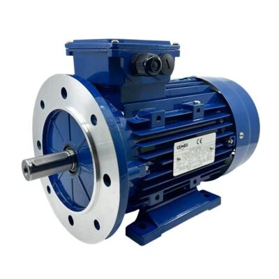 Moteur triphasé CEMER B35, 0.75 KW, 1500 TR/MIN, HA 80, 230/400V, IE1, Alu - Photo 1/4