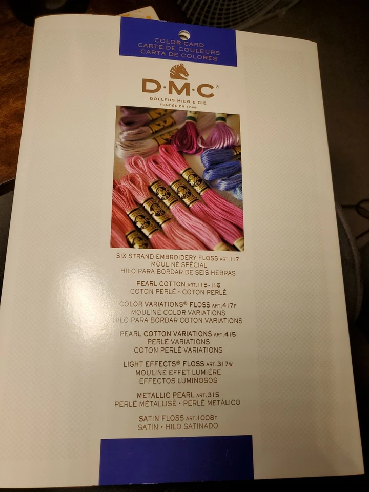 DMC Needlework Threads Color Card 2008 Printed Version