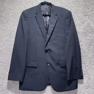 Pronto Uomo Blazer Size 42L Black 2 Button Notch Lapel Single Breasted Vented Ja - Picture 1 of 10
