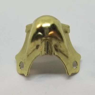 Latón Chapado Baúl Esquina Vaporero Cofre Tapa Cubierta Caja Antiguo Vintage Retro Antiguo Foto 1 de 4