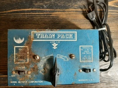 MRC Model Train Pack Model S-58- HO Gauge Train Tranformer Model Rectifier Corp. - Image 1 of 4