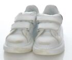 23-70  $320 Kid's Sz 30 D Alexander Mcqueen Oversized Strap Sneaker In White