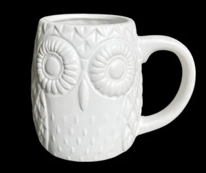Taza de café búho blanca figura 3D búho nevado amor regalo figura Maud Borup - Imagen 1 de 5
