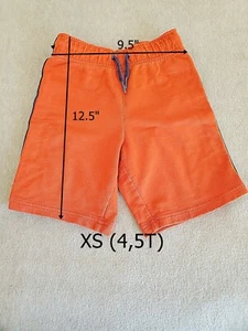 Boys CIRCO Orange With Blue Side Strap Active Shorts Sz XS (4-5T) Elastic Waist - Picture 1 of 4