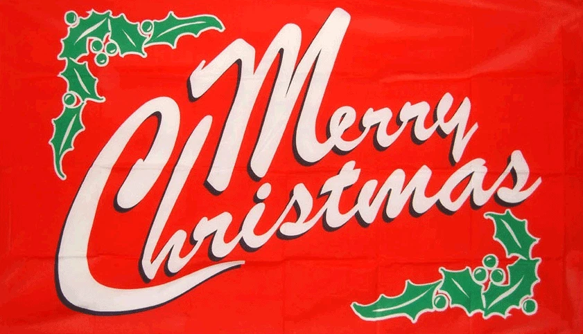 Merry Christmas Flag 3ft x 2ft 75d Premium Polyester Happy Xmas Banner Flag Pole - Image 1 of 1