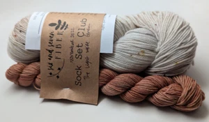 Juego de calcetines de fibra Six & Seven Club Full Hank Alfalfa/Acent Hank Milo - Imagen 1 de 2