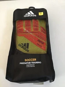 Adidas Soccer Predator Training Positive Cut Gloves Sz 9 Yellow/Orange CW5601 D2 - Picture 1 of 8