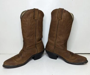 Durango Brown Leather Boots US Size 7.5M Western Cowgirl Cowboy Womens - Picture 1 of 12