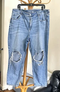 Pantalones de mezclilla American Eagle Strigid Mom talla grande 20 regular desgastados 39X27 - Imagen 1 de 11
