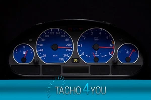 Tachoscheibe für BMW Tacho E46 Benzin oder Diesel M3 Blau 3078 Tachoscheiben - Picture 1 of 1