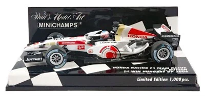 Minichamps Honda RA106 '1st Win' Hungary GP 2006 - Jenson Button 1/43 Scale - Image 1 of 3