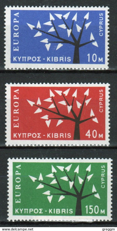 Chipre conjunto de sellos emitidos en 1963 para celebrar Europa. Foto 1 de 1