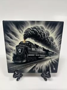 Las Vegas RAIDERS Azulejo Cerámico Decoración del Hogar Posavasos para Bebidas y Soporte para Caballete - Imagen 1 de 5