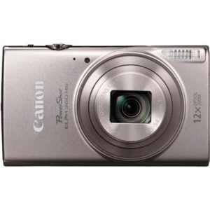Canon PowerShot ELPH 360 HS WiFi 12x Optical Zoom 20.2 MP Digital Camera Silver - Picture 1 of 18
