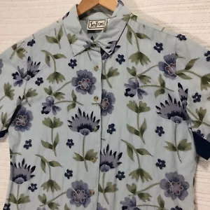 Camicia TanTrums floreale con bottoni manica corta Cottagecore top taglia M - Foto 1 di 7