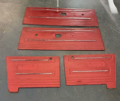 1967 Dodge Dart 270 2dr HT Interior Door Panels Set of 4 Burgundy Color 67 - Image 1 of 4