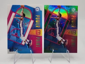 Joel Embiid 2020-21 Donruss Power In The Paint Green Flood Holo SP #21 mit Base - Bild 1 von 2