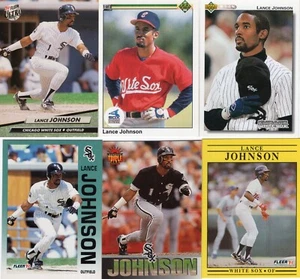LANCE JOHNSON Lot of 30 Different Premium MLB Baseball Cards Chicago White Sox - Picture 1 of 7