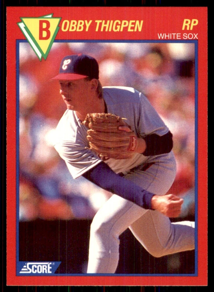 1989 Score Baseball's 100 Hottest Players Bobby Thigpen Chicago White Sox #68 - Image 1 of 2