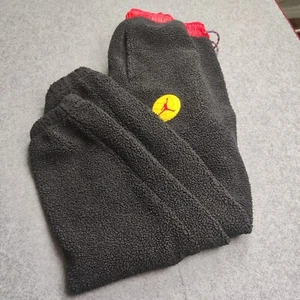 Air Jordan Pants Men Large Black Infrared Mountainside Fleece Sherpa Warm Jump - Picture 1 of 12
