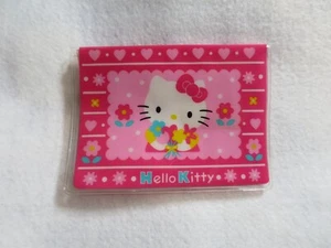 Custodia carta d'identità Sanrio Hello Kitty fiori vintage NOS 1976/1995 - Foto 1 di 3