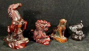 Chinese Resin Animal Statue of Horse Dragon Dog and Elephant - Picture 1 of 7