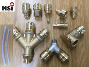Druckluftkupplung Schnellkupplung Verteiler Stecknippel Tülle Wanddose Kupplung - Bild 1 von 14
