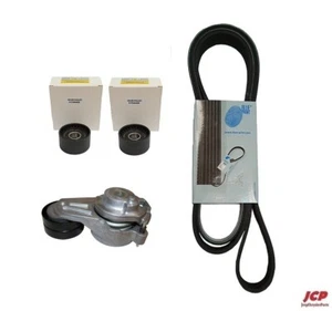 2 X IDLER PULLEY + TENSIONER + ACCESSORY BELT FOR CHRYSLER 300C 2005-2010 3.0crd - Picture 1 of 2