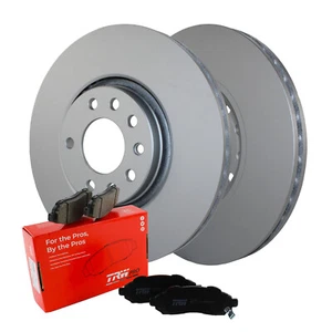 Front Brake Kit 308mm Vented Disc Rotors TRW Pro Low-Metallic Pads For Saab 9-5 - Picture 1 of 8