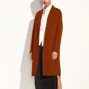 $695 NWT VINCE MODERN WOOL BLEND COAT IN SPICY SIZE XS - Foto 1 di 10