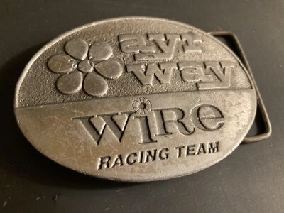 Vintage AYR WAY WIRE RACING TEAM Belt Buckle 1976 Indy 500 1 of 255 & COA Car 93 - Imagem 1 de 4
