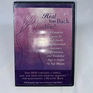 Heal Your Back Now! Kundalini Yoga Exercise Rare DVD - Imagen 1 de 4