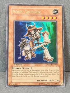 Yugioh Bone Crusher CRMS-EN083 Ultra Rare 1st Ed HP - Picture 1 of 6