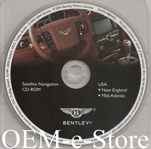 2004-2006 Bentley Continental Flying Spur Navigation CD Map New England Atlantic - Picture 1 of 2
