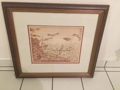 TABLEAU GRAVURE SUR CUIVRE-ABBAYE DE TAMIÉ, 73 SAVOIE-1986-ÉPREUVE 17/30 - Photo 1/4