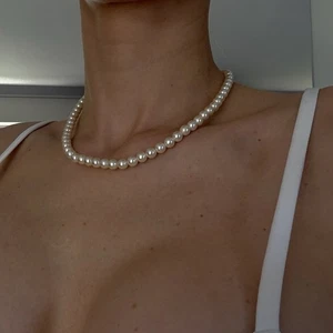 Classic Pearl Bead Necklace – 46 cm Hook Closure, 16 g Elegant Minimalist - Picture 1 of 3
