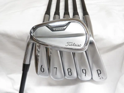 Used LH Titleist T200 Iron Set 6-PW, 48* KBS TGI 80g Stiff Flex Graphite Shafts - Image 1 of 4