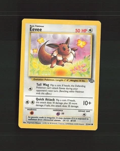 Eevee 51/64 WOTC Jungle Set Common Pokemon Card MP - Picture 1 of 10