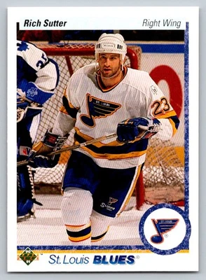 1990-91 Upper Deck #328 Rich Sutter St. Louis Blues - Image 1 of 2