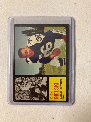 1962 topps football #43 dick bielski dallas cowwboys - Image 1 of 2