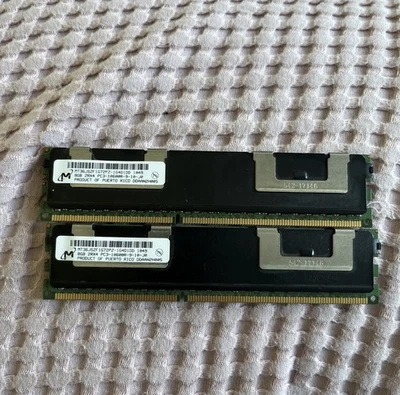 16GB Micron(2*8GB) 2Rx4 MT36JSZF1G72PZ-1G4D1DD 1041 / PC3-10600R-9-10-J0 Server  - Bild 1 von 2