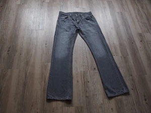 Levis 527 Bootcut Jeans W33 L34 GRAU 100% Baumwolle Nordamerika Modell HR572 - Picture 1 of 11