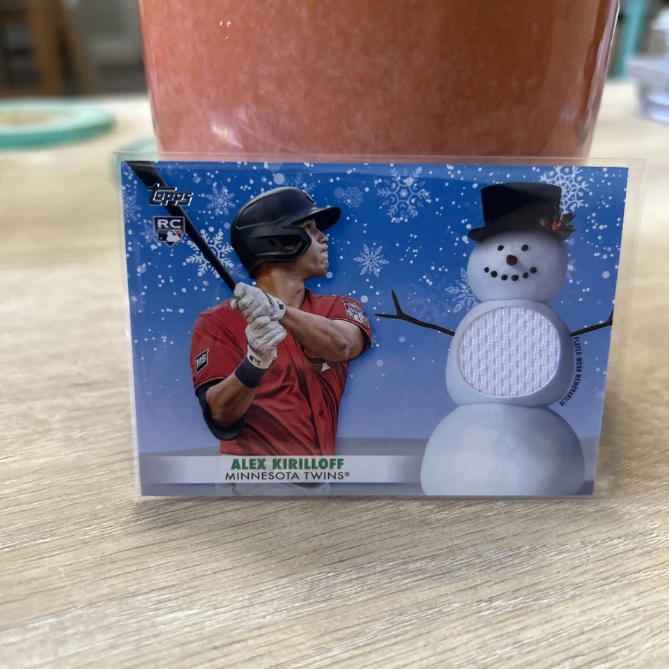 2021 Topps Holiday - Walmart Mega Box Relics Alex Kirilloff #WRC-AK (MEM, RC) - Image 1 of 2